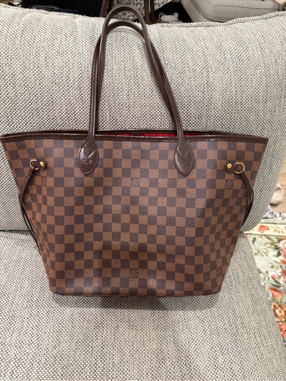 Louis Vuitton Brown Damier Ebene Tote